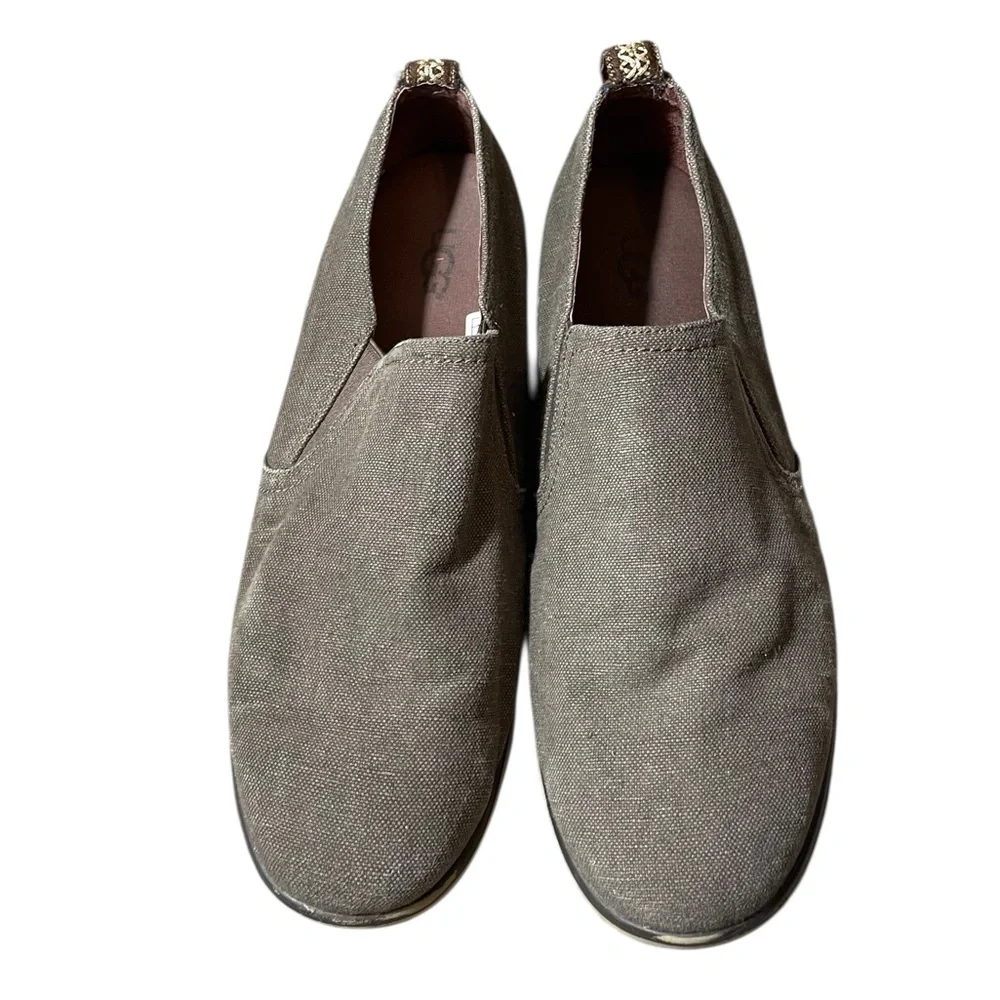 Y3- UGG size 12 Men's Slip-On Canvas Casual Shoes - Brown